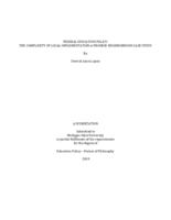 Federal education policy : the complexity of local implementation: a promise neighborhood case study