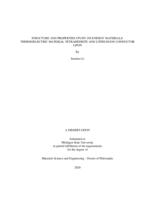 Structure and properties study on energy materials : thermoelectric material tetrahedrite and lithium ion conductor lipon