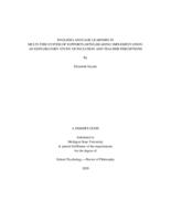 English language learners in multi-tier system of supports (MTSS) reading implementation : an exploratory study of inclusion and teacher perceptions