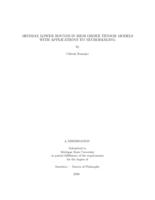 Minimax lower bounds in high order tensor models with applications to neuroimaging