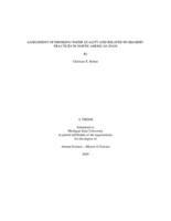 Assessment of drinking water quality and related husbandry practices in North American zoos