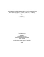 Language in multimodal writing processes and performance : developing multimodal writing tasks for L2 learners