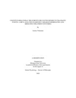 Cognitive behavioral treatments for youth exposed to traumatic events : a meta-analysis examining variables moderating and mediating treatment outcomes