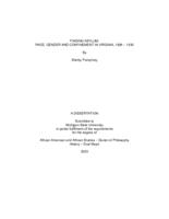 Finding asylum : race, gender and confinement in Virginia, 1885-1930