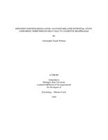 Efficient emotion regulation : an event-related potential study comparing third person self-talk to cognitive reappraisal