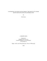 Universities and urban development : the effects of anchor institution initiatives on gentrification