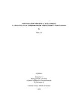 Attitudes toward sexual harassment : a cross-cultural comparison of three student populations