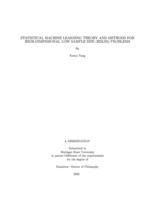 Statistical machine learning theory and methods for high-dimensional low sample size (HDLSS) problems