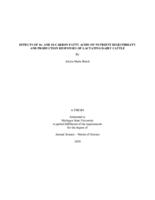 Effects of 16- and 18-carbon fatty acids on nutrient digestibility and production responses of lactating dairy cattle