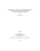 The roles of land and off-farm employment in youth and young adult outmigration : evidence from rural Zambia