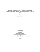 Necessary knowledge : critical examinations of power, sociopolitical agency, and the identity development of girls of color