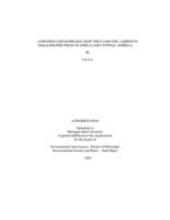 Assessing and modeling crop yield and soil carbon in smallholder fields in Africa and Central America