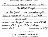 The ultraviolet absorption of vitamin K1 and the effect of light. II. The quantitative chromatographic determination of vitamin D in fish liver oils