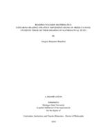 Reading to learn mathematics : exploring reading strategy implementations of middle school students through their reading of mathematical texts