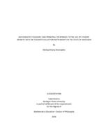 Mathematics teachers' and principals' responses to the use of student growth data on teacher evaluation instruments in the state of michigan