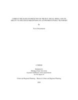 A bird in the hand is worth two on the bus : social media and its ability to influence perceptions of autonomous public transport