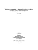 Managing botrytis blight in greenhouse ornamentals through host resistance and biorational products