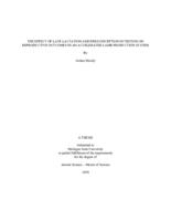 THE EFFECT OF LATE LACTATION AND PERICONCEPTION NUTRITION ON REPRODUCTIVE OUTCOMES IN AN ACCELERATED LAMB PRODUCTION SYSTEM