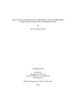 Simulation and modeling of compressible and incompressible turbulent channel flows over rough walls