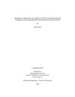 Numerical modeling of a direct contact evaporator for humidification-dehumidification desalination systems