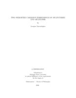 TWO WEIGHTED CARLESON EMBEDDINGS ON MULTI-TREES AND MULTI-DISK