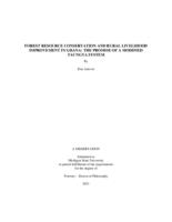 FOREST RESOURCE CONSERVATION AND RURAL LIVELIHOOD IMPROVEMENT IN GHANA : THE PROMISE OF A MODIFIED TAUNGYA SYSTEM