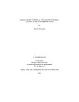 MAKING SENSE OF LIBERAL EDUCATION IN NIGERIA : A STUDY OF FACULTY PERSPECTIVES