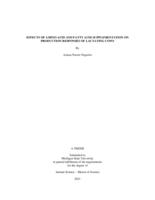 EFFECTS OF AMINO ACID AND FATTY ACID SUPPLEMENTATION ON PRODUCTION RESPONSES OF LACTATING COWS