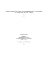 MODELING THE JOINT IMPACTS OF SOCIAL NETWORK AND BUILT ENVIRONMENT ON ADOLESCENTS’ PHYSICAL ACTIVITY