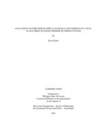 ANALYZING FACTORS WHICH AFFECT LEGIONELLA OCCURRENCE IN A FULL-SCALE GREEN BUILDING PREMISE PLUMBING SYSTEM