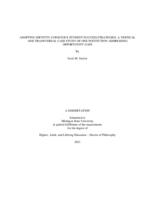 ADOPTING IDENTITY-CONSCIOUS STUDENT SUCCESS STRATEGIES : A VERTICAL AND TRANSVERSAL CASE STUDY OF ONE INSTITUTION ADDRESSING OPPORTUNITY GAPS