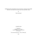 BIODEGRADATION AND MOLECULAR ANALYSIS OF 1,4-DIOXANE AND OTHER ORGANIC CONTAMINANTS IN SOILS USING METAGENOMIC TOOLS