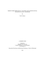 Serious Work Through Play : Teaching and Learning Spatial Reasoning in Early Childhood