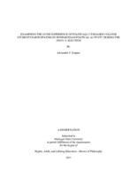 EXAMINING THE LIVED EXPERIENCE OF POLITICALLY ENGAGED COLLEGE STUDENTS PARTICIPATING IN NONPARTISAN POLITICAL ACTIVITY DURING THE 2020 U.S. ELECTION