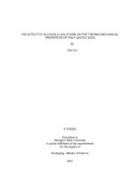 The effect of alcoholic solutions on the thermo-mechanical properties of poly (lactic acid)