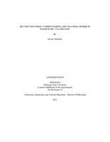 Beyond the norms : understanding and teaching gender in elementary classrooms