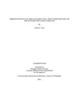 Immediate Effects of Semi-Occluded Vocal Tract Exercises and the Implications for Clinical Practice
