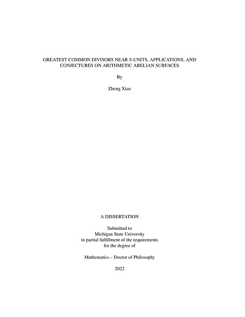 Greatest common divisors near s-units, applications, and conjectures on arithmetic abelian surfaces