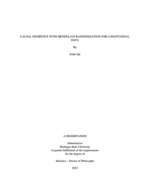 Causal inference with Mendelian randomization for longitudinal data