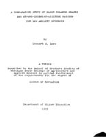 A comparative study of Basic College grades and effort-interest-attitude ratings for low ability students