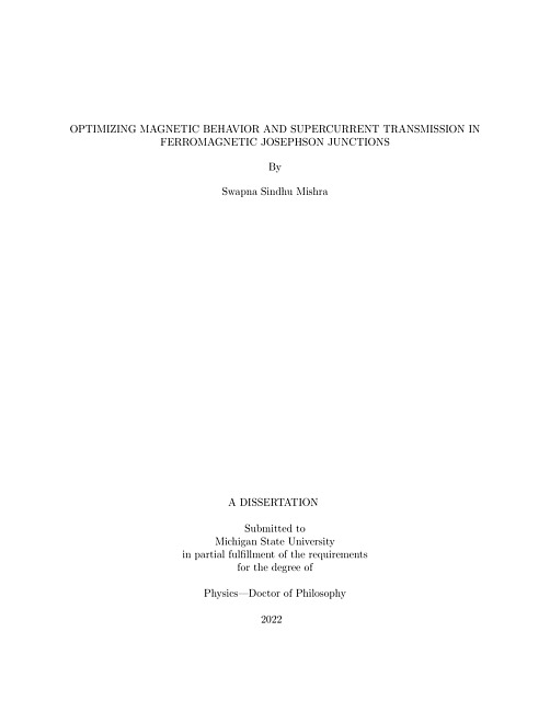 Optimizing magnetic behavior and supercurrent transmission in ferromagnetic Josephson junctions