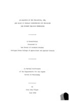 An analysis of the evaluation, use, and value of certain competencies for beginning the student teaching experience