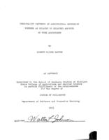 Personality patterns of agricultural extension workers as related to selected aspects of work adjustment