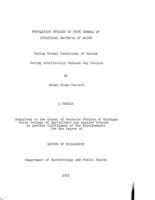 Population studies on five genera of intestinal bacteria of swine during normal conditions of health during artificially induced hog cholera