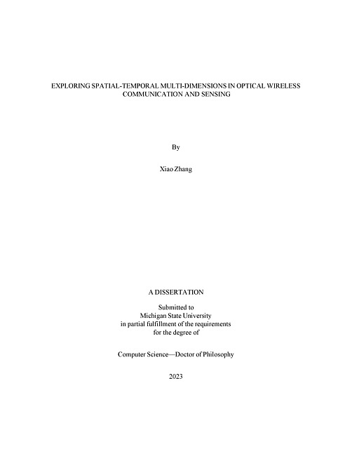 Exploring Spatial-Temporal Multi-Dimensions in Optical Wireless Communication and Sensing