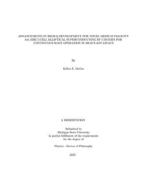 Advancements in High-Q development for novel medium-velocity 644 MHz 5-cell elliptical superconducting RF cavities for continuous-wave operation in heavy-ion linacs