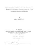 Effect of stock-scion interrelationships and graft unions upon nutrient absorption and transport in higher plants as indicated by radioactive isotopes