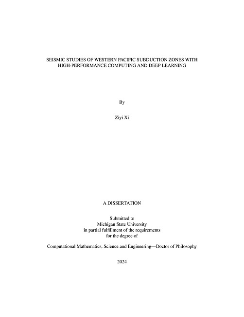 Seismic studies of western Pacific subduction zones with high-performance computing and deep learning