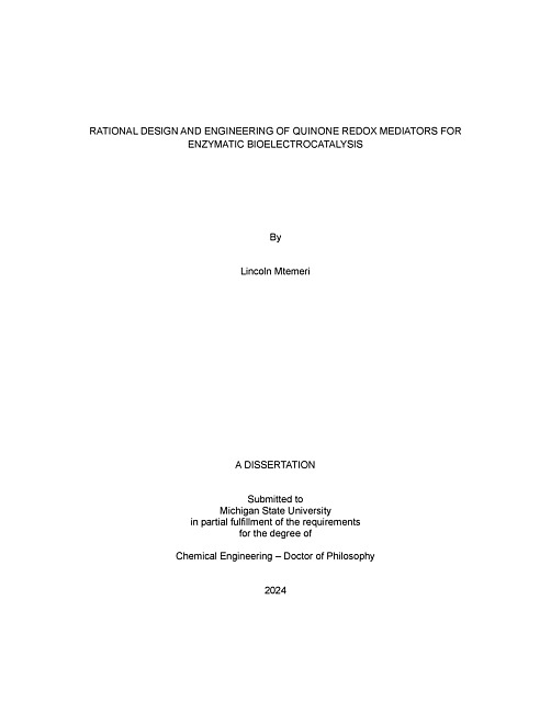 Rational Design and Engineering of Quinone Redox Mediators for Enzymatic Bioelectrocatalysis