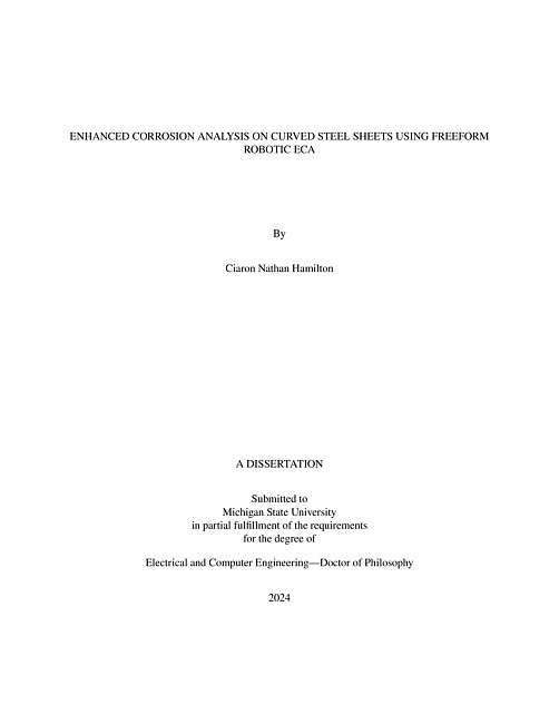 ENHANCED CORROSION ANALYSIS ON CURVED STEEL SHEETS USING FREEFORM ROBOTIC ECA